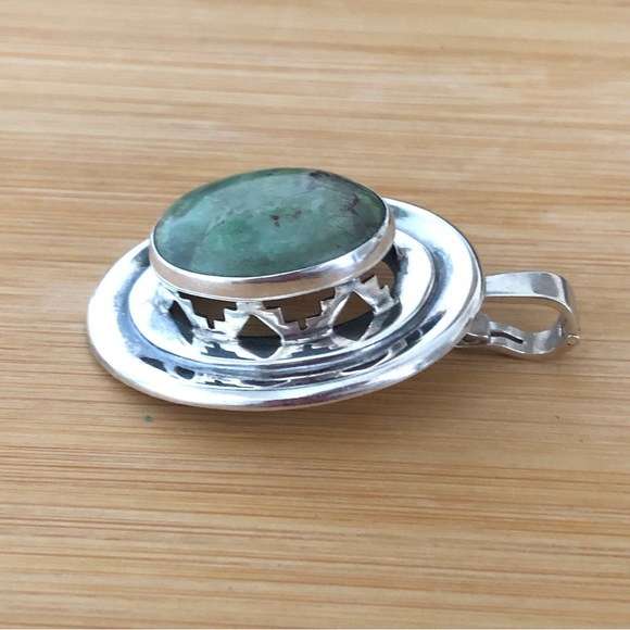 $72 Unique Vintage Estate Pendant  Sterling Silver  Signed PL 925 TAXCO MEX - Picture 4 of 9